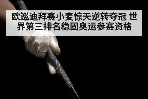 欧巡迪拜赛小麦惊天逆转夺冠 世界第三排名稳固奥运参赛资格